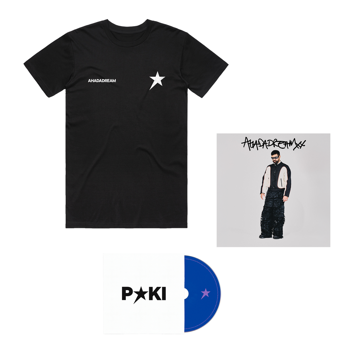 Black T-Shirt + CD + Signed Art Card